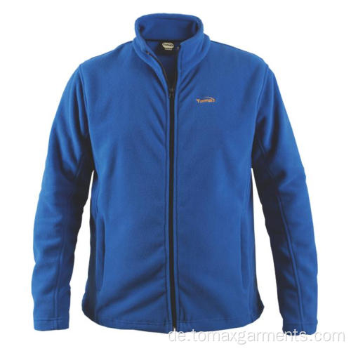 Blaue Komfort Fleecejacke